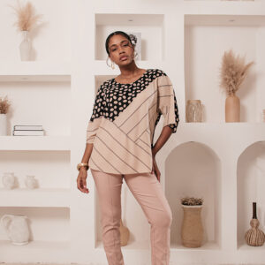 CALÇA CELIDA BARRA ABERTURA EM MALHA JEANS ROSE