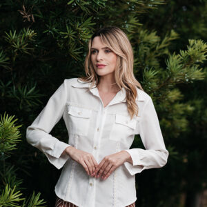 BLUSA MARIA REGINA FITA BORDADA EM LINHO BRANCO